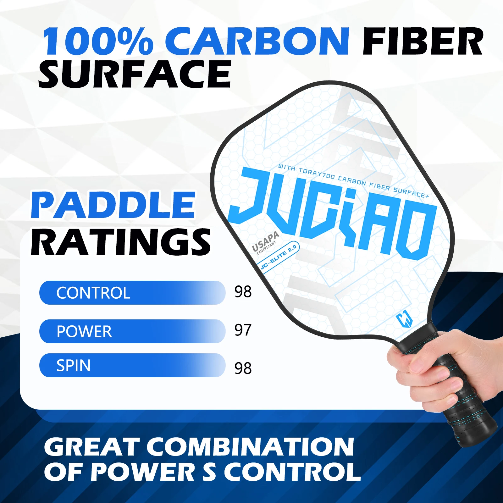 Pickleball Paddles Set USAPA Compliant Includes 4 Balls  Pickleball Racket Sports Equipment Women Men Racket