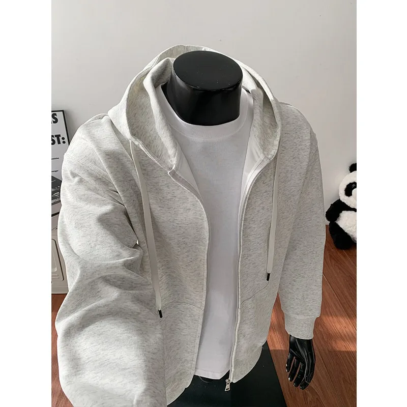 

Тяжелая толстовка с капюшоном, мужской открытый кардиган в американском стиле High Street, крутая шляпа, свитер, повседневная мужская куртка свободного покроя