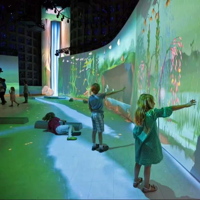 Immersive Interactive Projection Game Wall & Floor Interactive Projection Mapping Multi Touch Game For Shopping Mall Playground