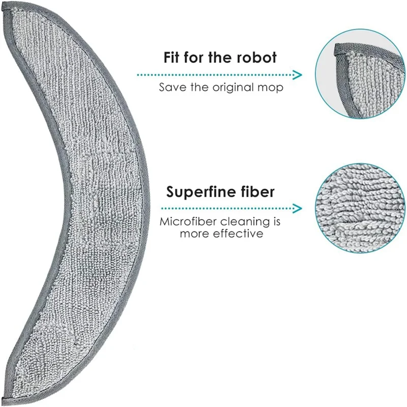 6 paczek zamiennik wkłady do mopa do iRobot Roomba Combo J7 + odkurzacz, wielokrotnego użytku z mikrofibry akcesoria do wycieraczek