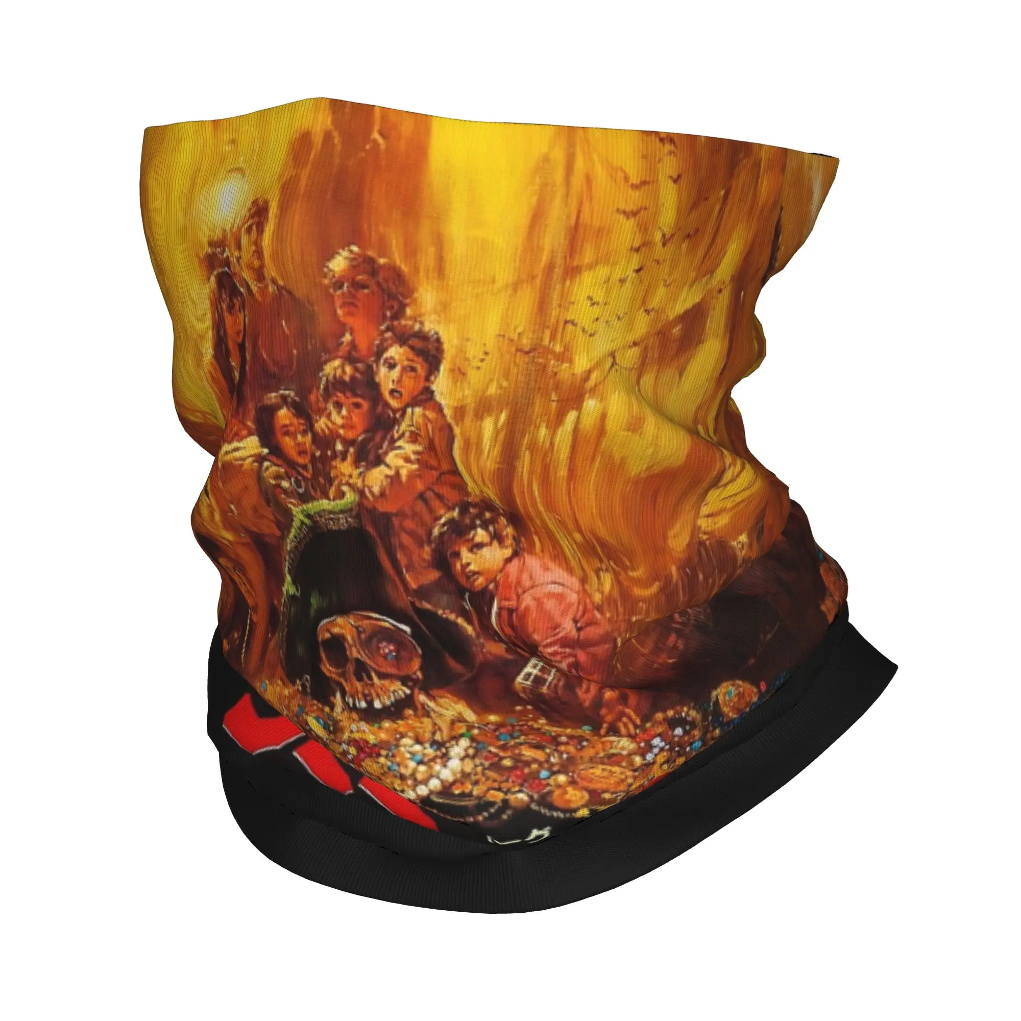 Custom The Goonies Movie Bandana Neck Warmer Women Men Winter Ski Tube Scarf Gaiter Never Say Die Sloth Chunk Face Cover