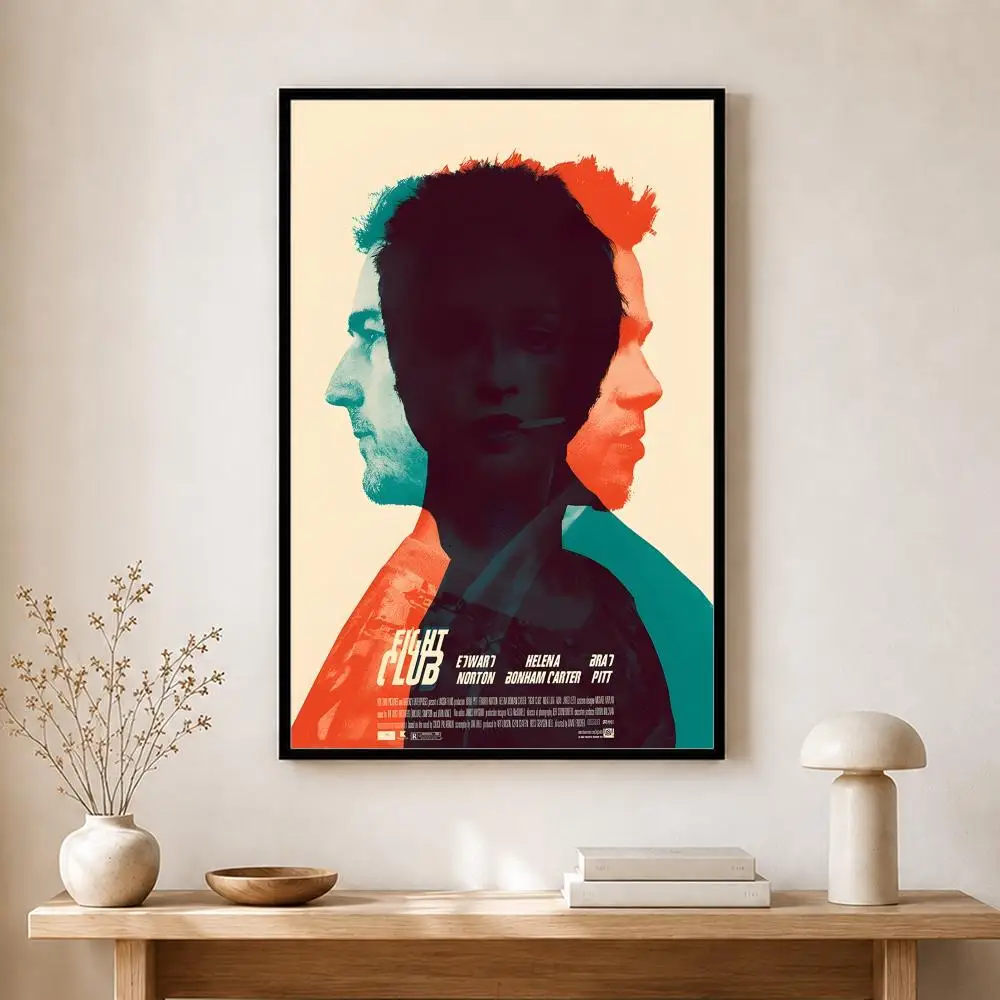 Film-Poster „Fight Club“, selbstklebender Kunst-Aufkleber aus wasserfestem Papier, Wanddekoration für Kaffeehaus, Bar, Zimmer – Detail 23