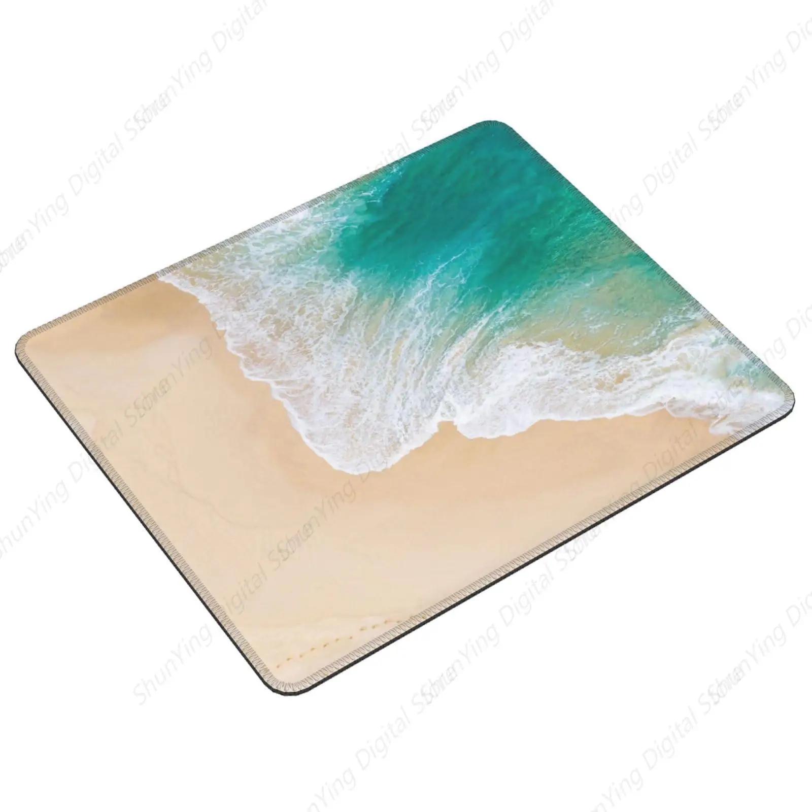 Beach Green Ocean Mouse Pad Anti Slip Rubber Gaming Mouse Pad Suitable For Office Mouse Pads On Laptops 18*22cm