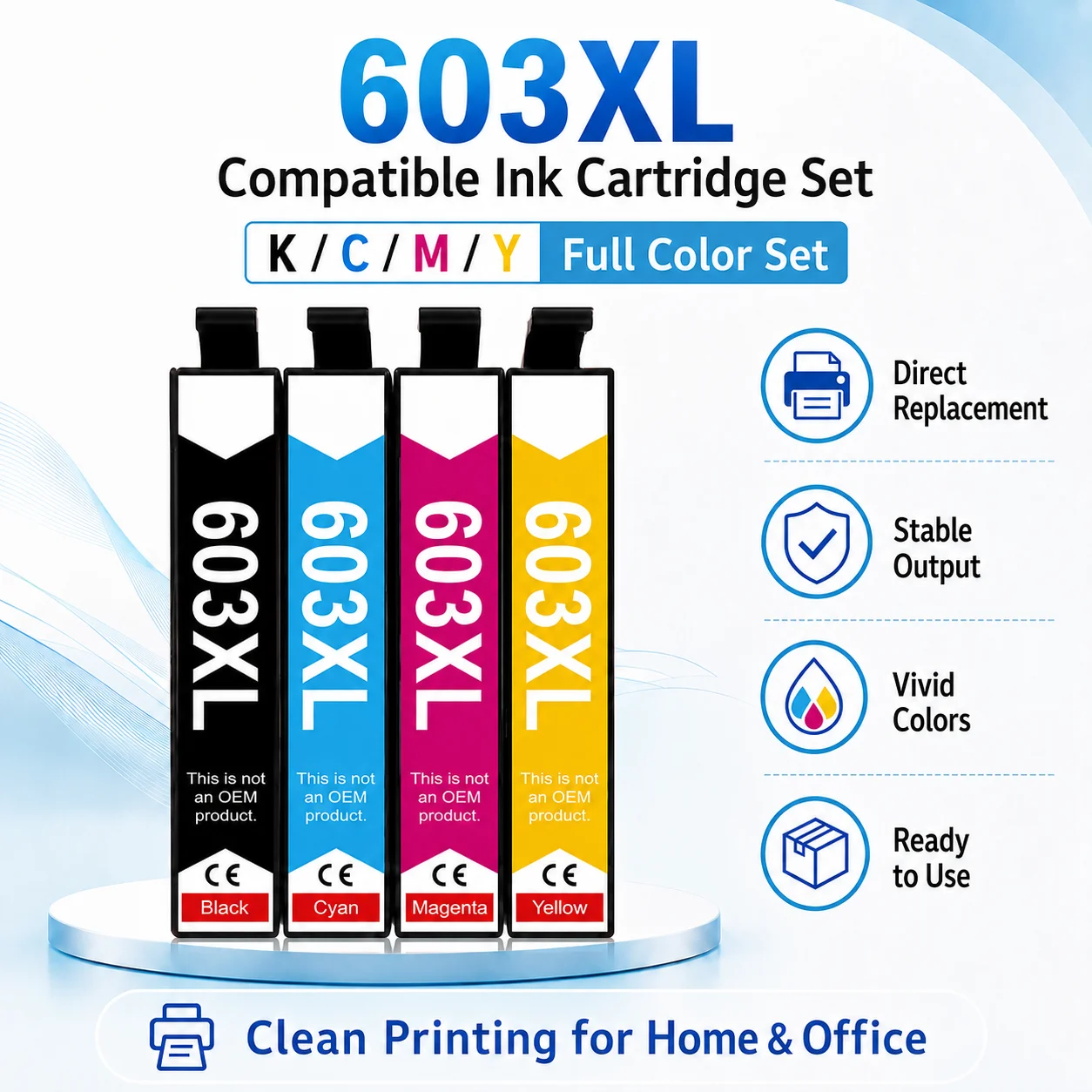 603XL 603 ink XL Compatible Cartridge For Epson T603 Expression Home XP 2100 2105 3100 3105 4100 4105 Printer