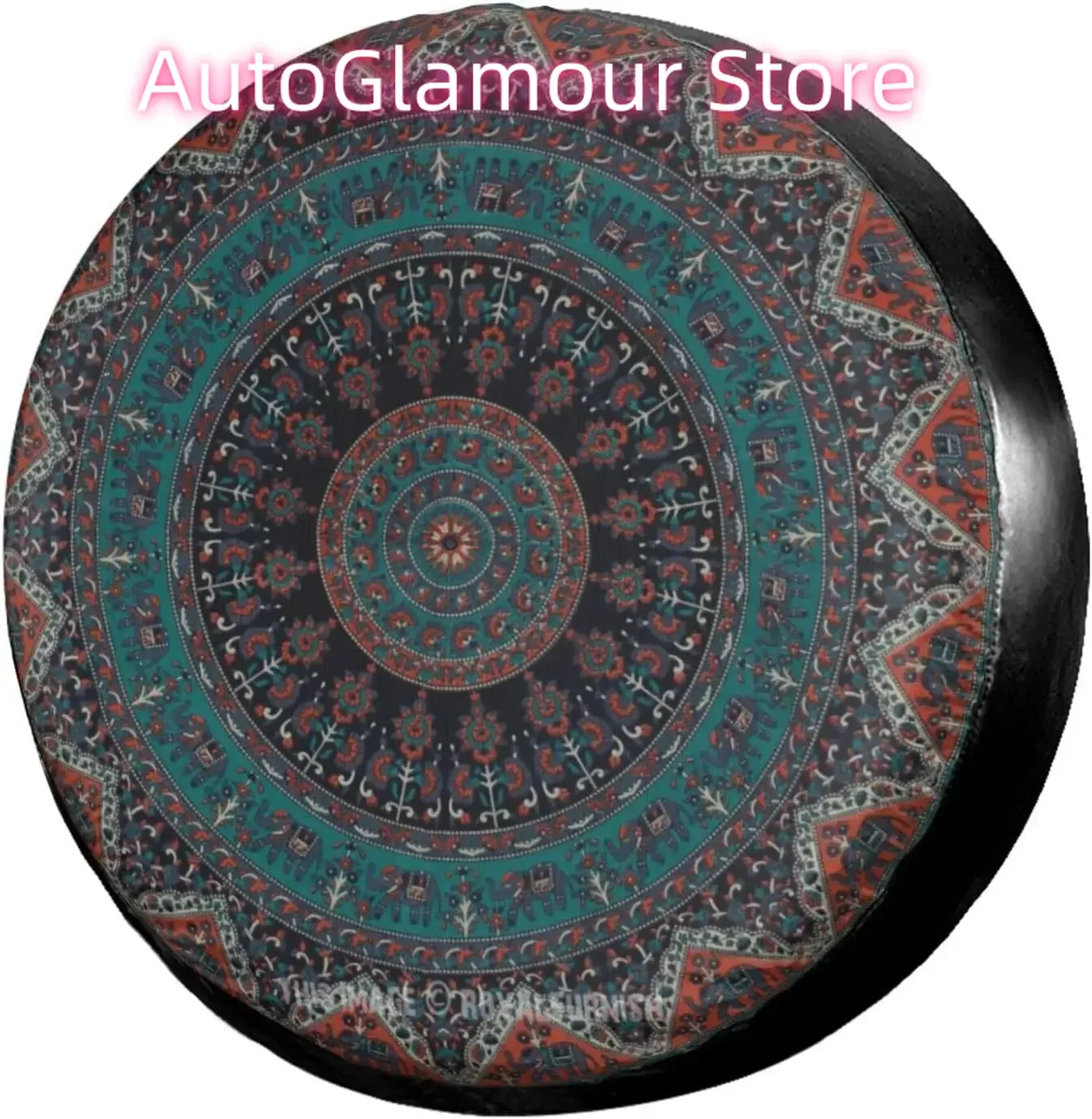 Bohemian Mandala Spare Tire Cover Dust-Proof Wheel Tire Cover Fit Trailer RV SUV and Many Vehicle 14