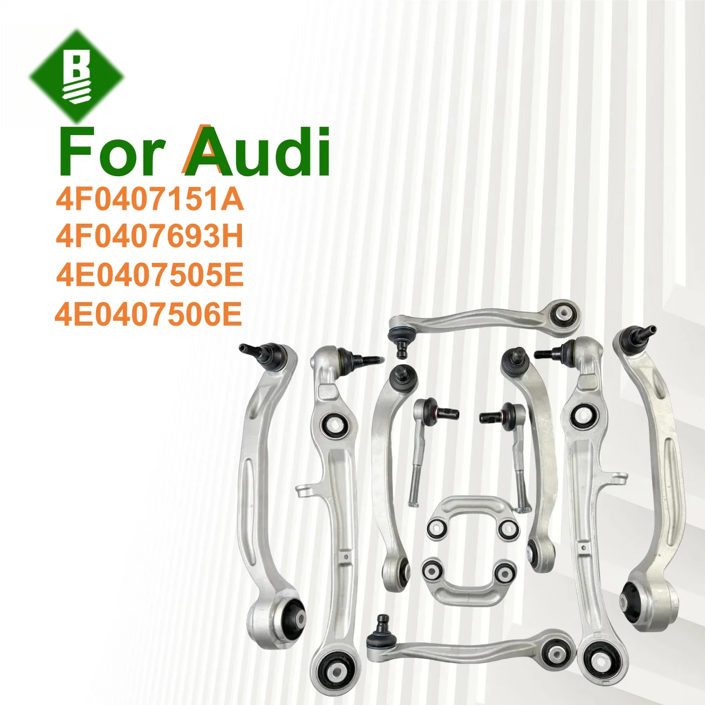 Swing Arm, Steering Rocker Arm, Support Arm, Suitable for Audi A6 S6 RS6 2005-2011 4F0407151A 4F0407693H 4E0407505E 4E0407506E