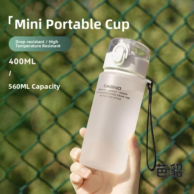 

Portable Plastic Water Cup for Girls Student School Use Anti-Fall High-Temperature Resistant Summer Children's Beverage Cup