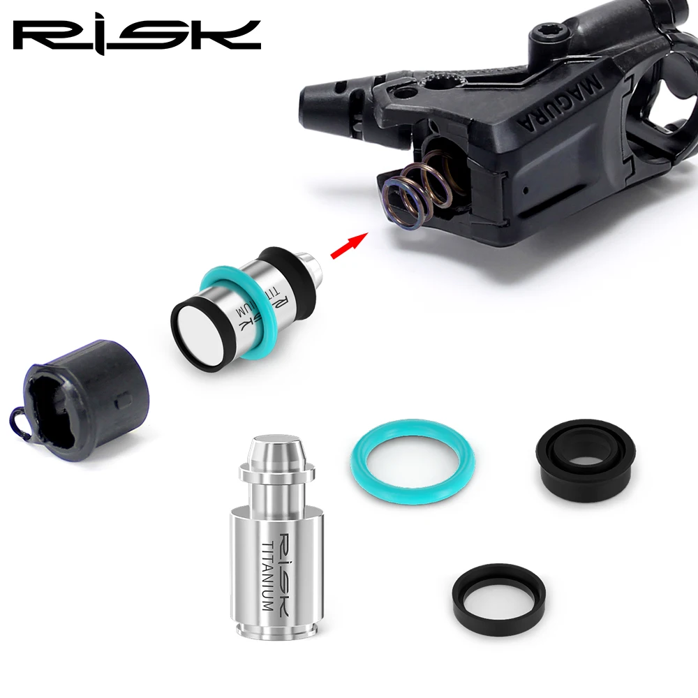 AliExpress NONE RISK Titanium Alloy Brake Lever Piston for Magura MT2/4/5/6/7/8/HC Oil Disc Brake Piston Rod Sealing Ring Repair Parts