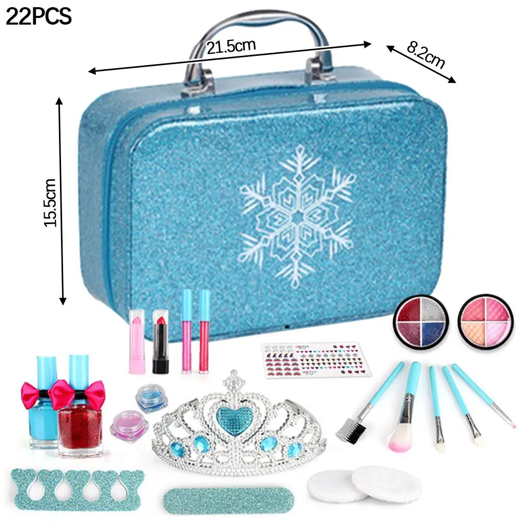 22/Set Kids Fun Simulatie Mode Make-up Set Blush Veilige Cosmetica Speelcadeau