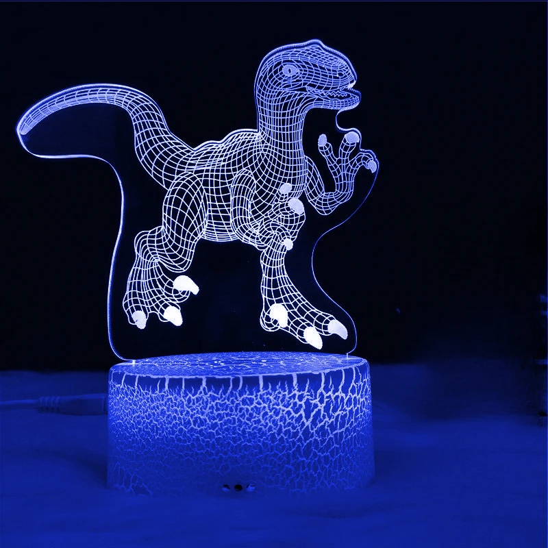 

Nighdn Dinosaur Night Light for Boys Dinosaur Lamp Gift Dino 3D Illusion Night Lamp LED Table Lamp with Touch 7 Colors Change.