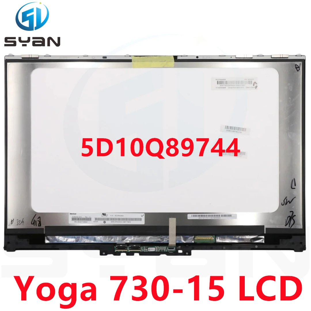 

15.6inch'' For Lenovo Yoga 730-15 yoga 730 15 LCD Digitizer 5D10Q89744 FHD Touch Screen Replacement with frame