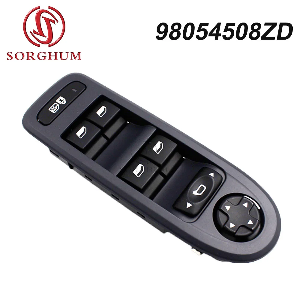 SORGHUM 96644915XT Electric Window Switch Control Folding Mirror Side Auto Accessories For Peugeot 308 508 Citroen C5 98054508ZD