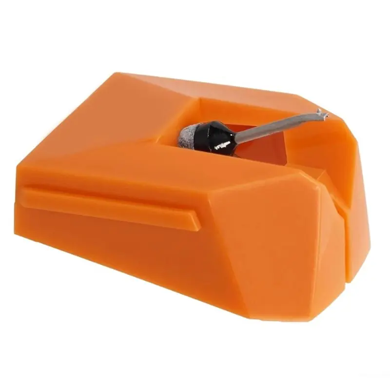 AT-VMN95EN Round Shank Elliptical Replacement Turntable Stylus, Orange Turntable Stylus Replacement-BTFL