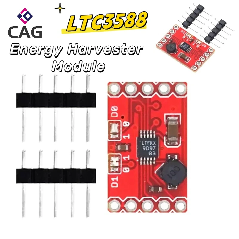 LTC3588 Energy Piezo Energy Harvester Multifunction Convenience Solar Piezo Components Easy Install