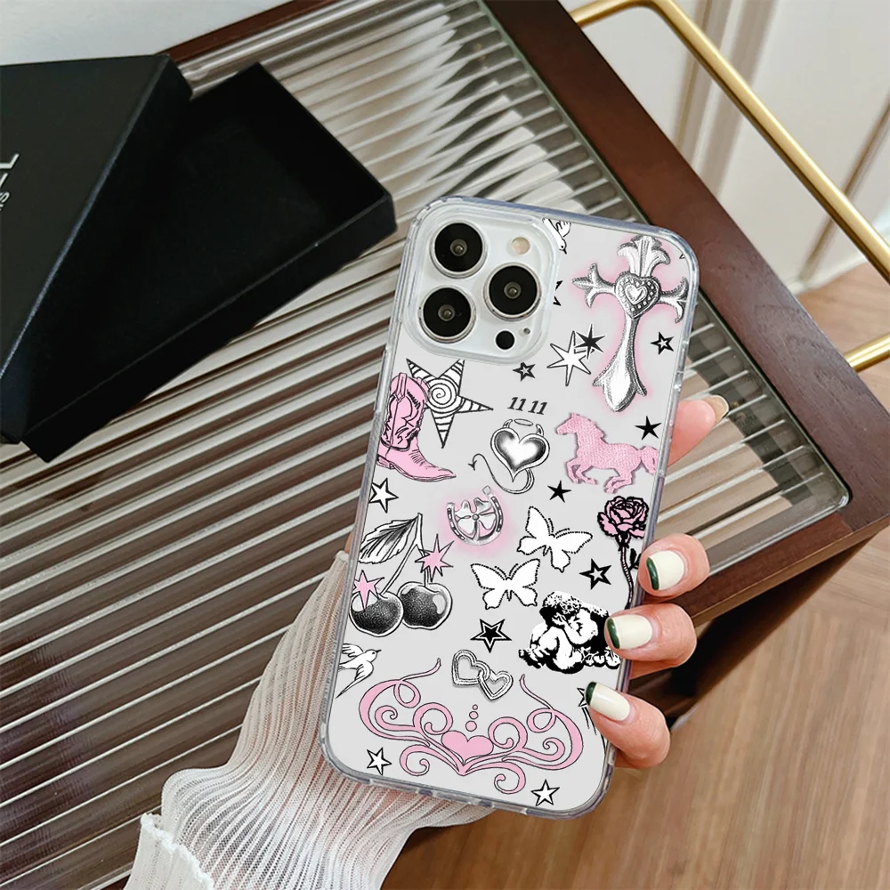 حافظة هاتف Nessa Barrett Magsafe لهاتف iPhone 16 14 13 12 15 Pro Max X XR XS Plus غطاء من البولي يوريثان الحراري الناعم الشفاف