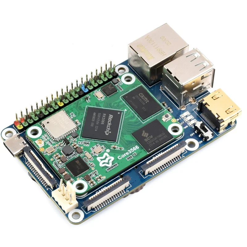 

Core3566 Module Kit, Rockchip RK3566 Quad-core Processor, Compatible With Raspberry Pi CM4,Core3566-Kit-B