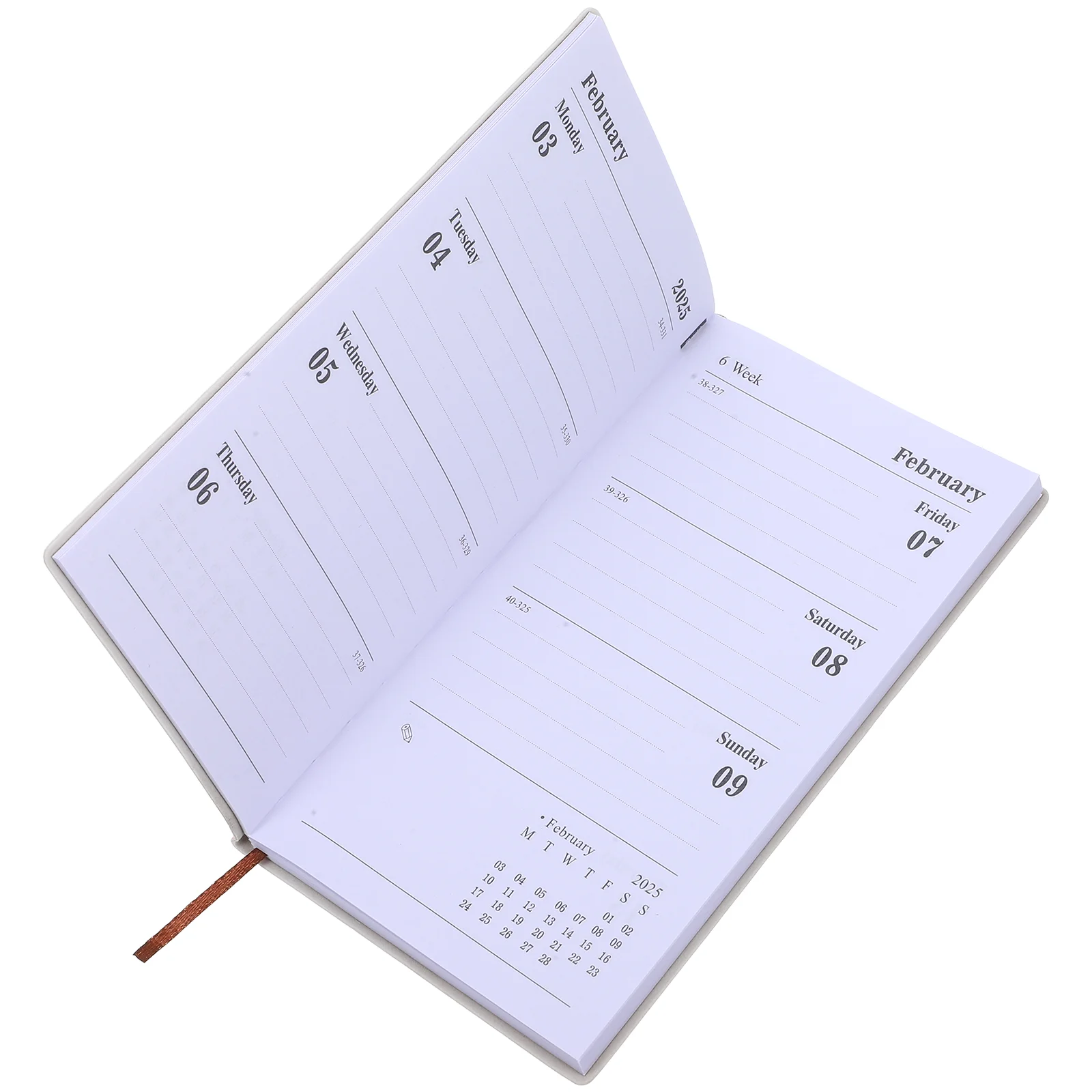 2025 Schedule Convenient Academic Planner Monthly Notepad Multi-function Organizer The Notebook Portable Agenda Writing