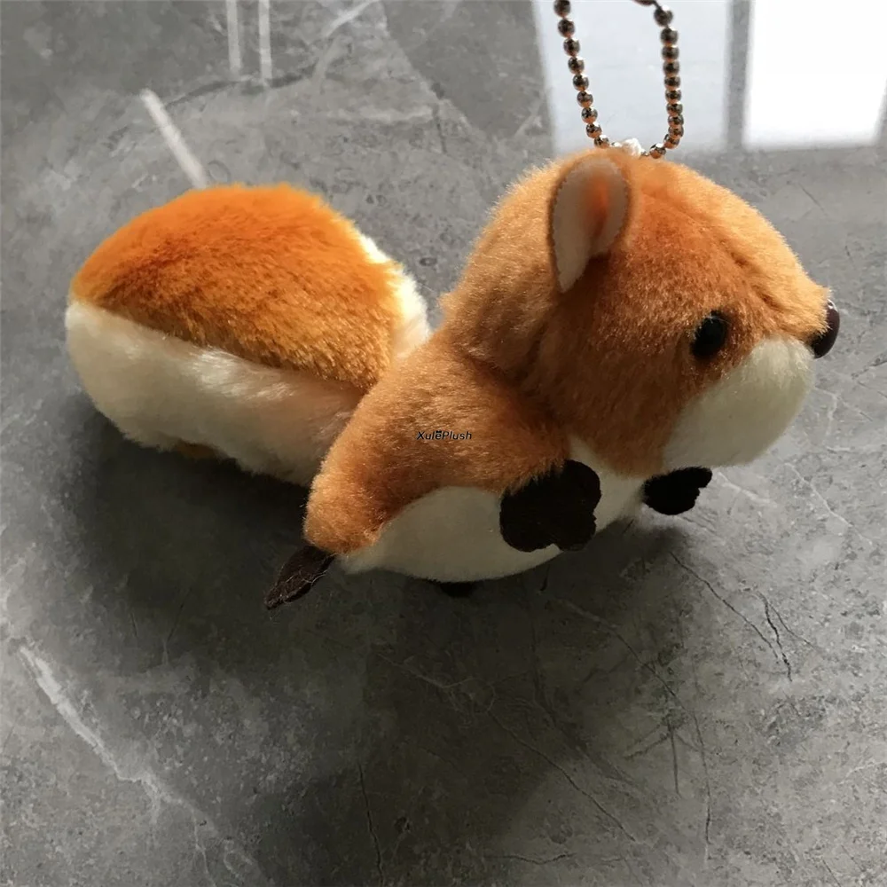 10CM Approx. Cute Small Squirrel Stuffed Plush TOY , Key Chain Gifts Plush Doll