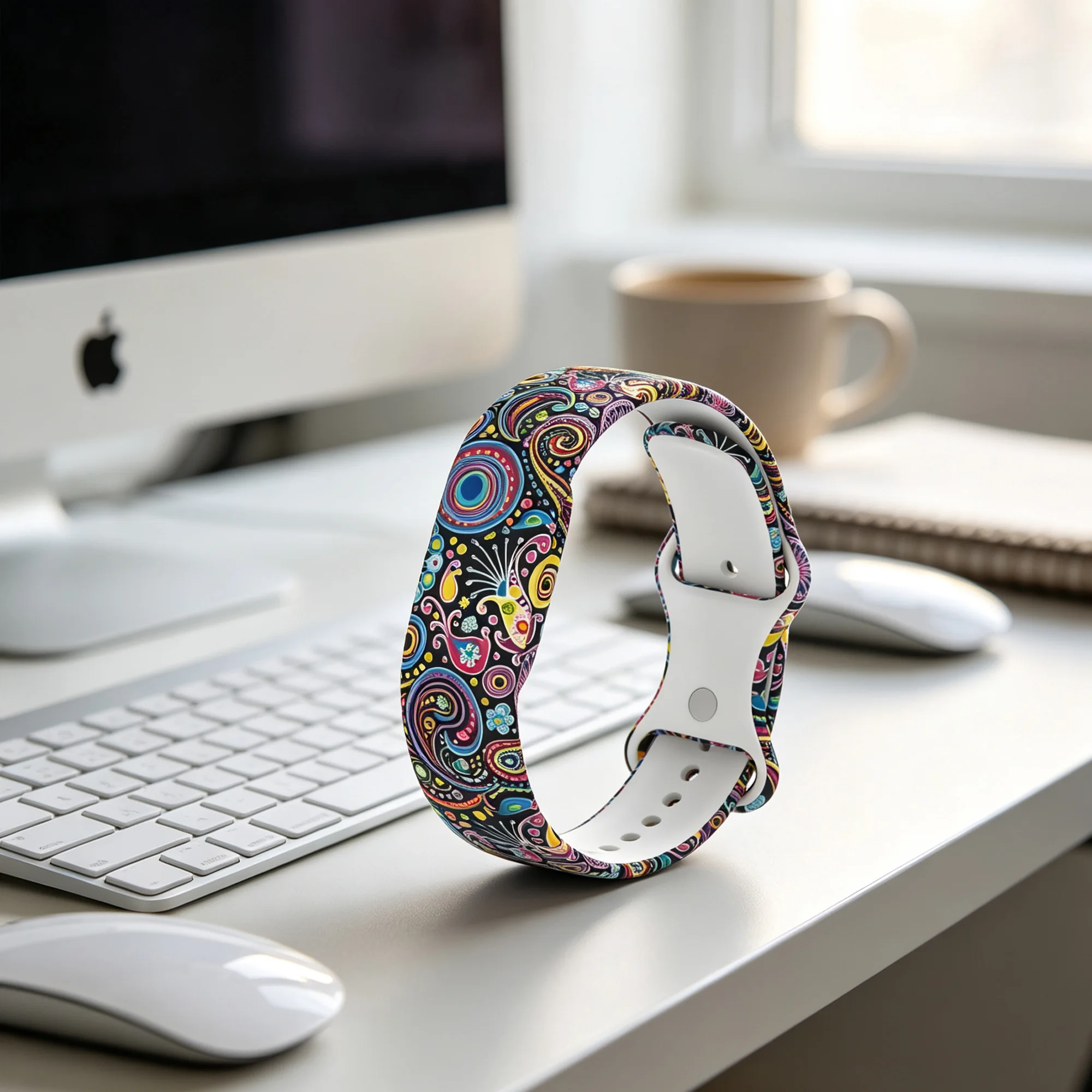 Sports Printing Silicone Strap For Google Fitbit Air Comfortable Breathable Wristband For Google Fitbit Air Smart Watch Bracelet