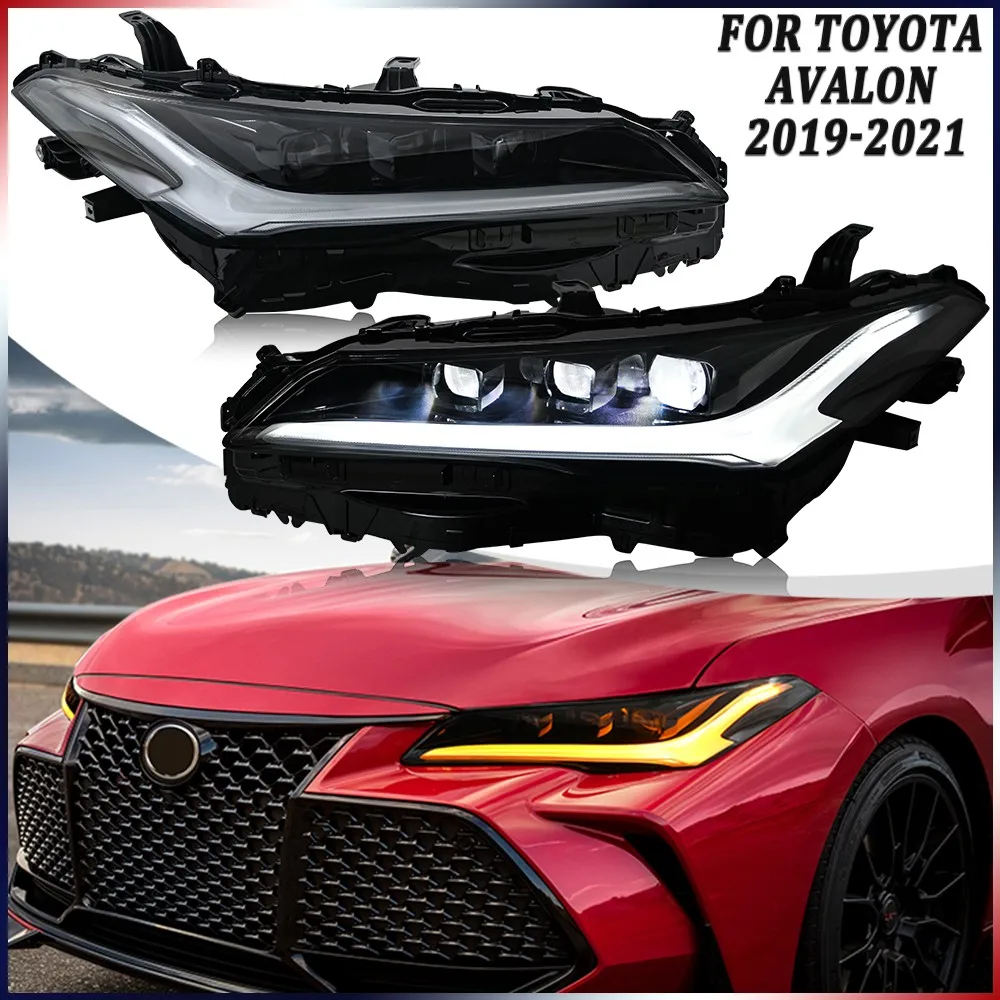 

1 комплект светодиодных фар в сборе для Toyota Avalon 2019 2020 2021, передние фары, последовательные аксессуары для фар DRL