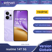 Global Version realme 14T 5G Smartphone MTK Dimensity 6300 6.67-inch AOLED Display 6000mAh Battery Next AI IP69 Water Resistance