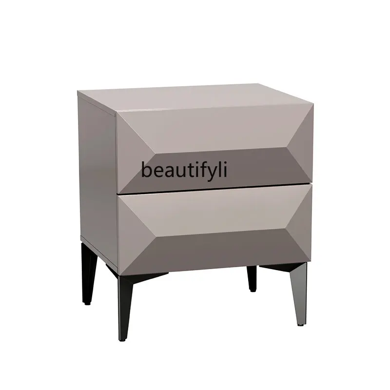 

Light Luxury Bedside Table Home Living Room Sofa Side Table Cabinet Modern Minimalist Bedroom Bedside Cabinet