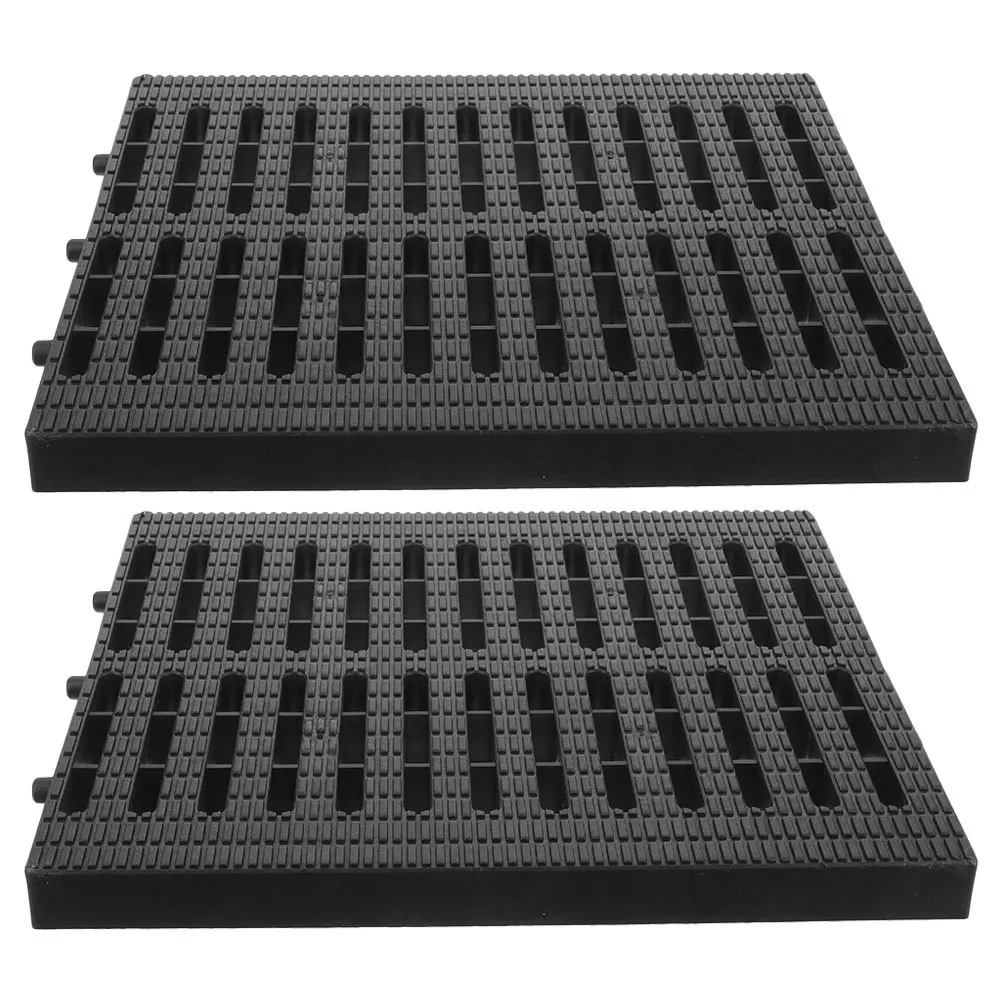 

2 шт., крышка для уличного траншей, дренажная решетка, пластиковая сменная канализационная решетка, прочная городская крышка для траншей, хорошая проницаемость