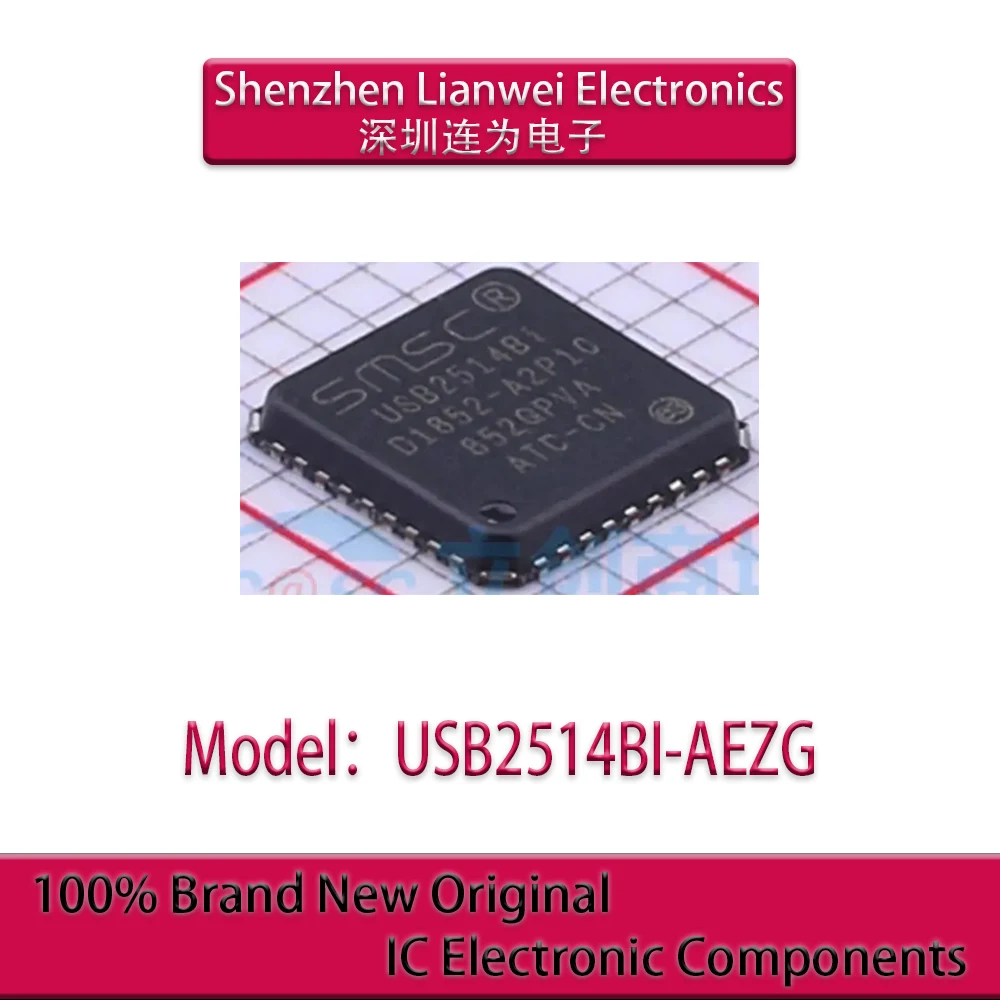

100% New Original USB2514BI USB2514BI-AEZG IC Chipset QFN-36