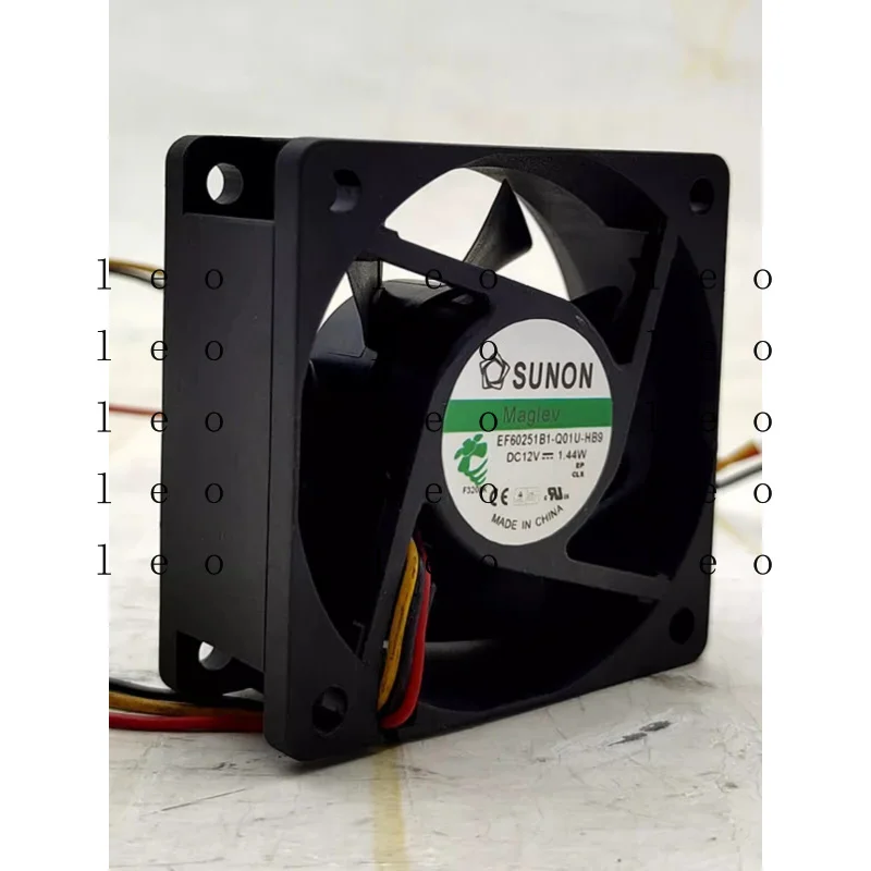 BB  for  SUNON EF60251B1-Q01U-HB9 6025 DC12V 0.12A 6CM 3-Pin Silent Cooling Fan