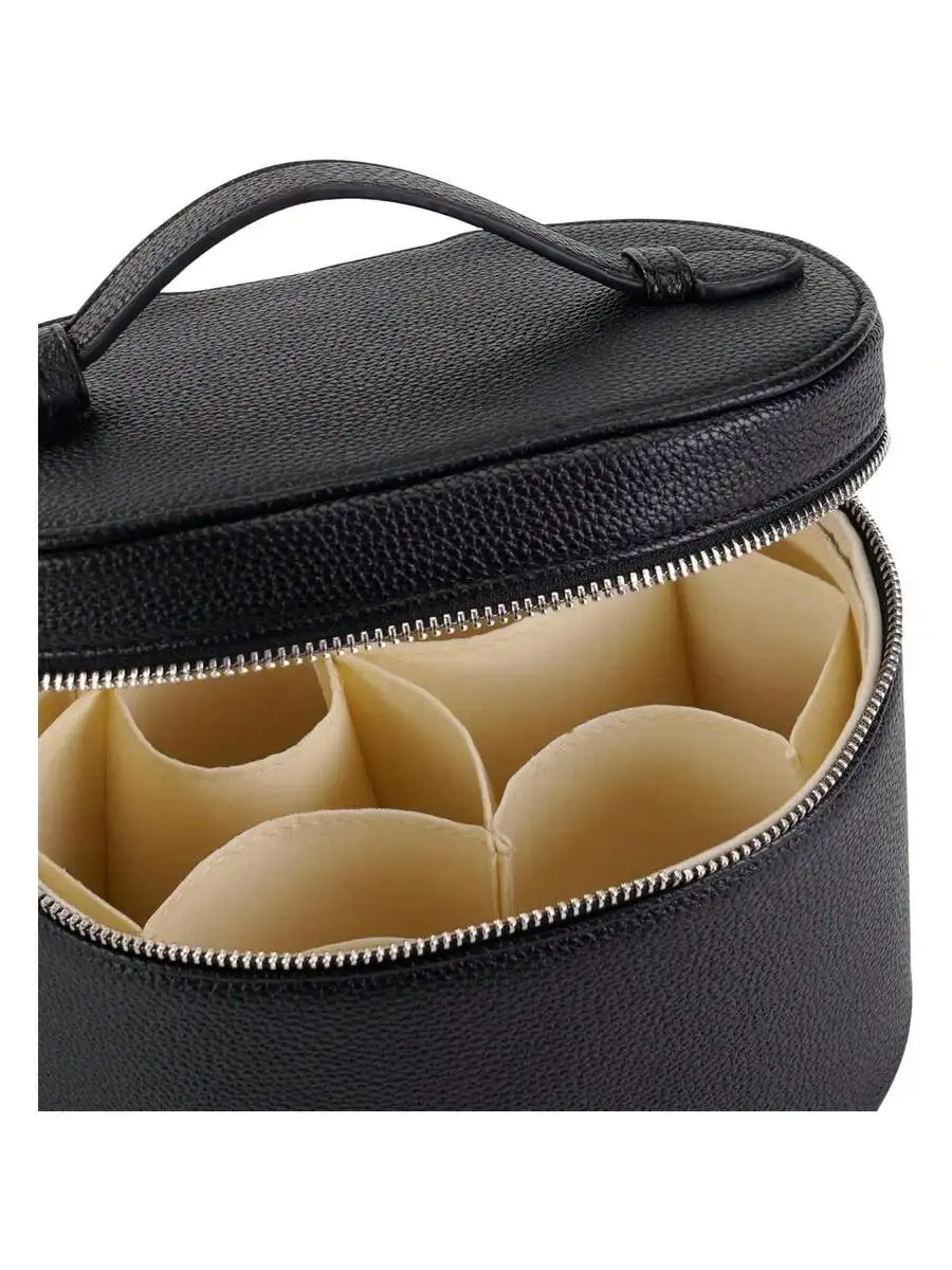 

Portable Makeup Bag With Removable Dividers Travel Toiletry Case For Women