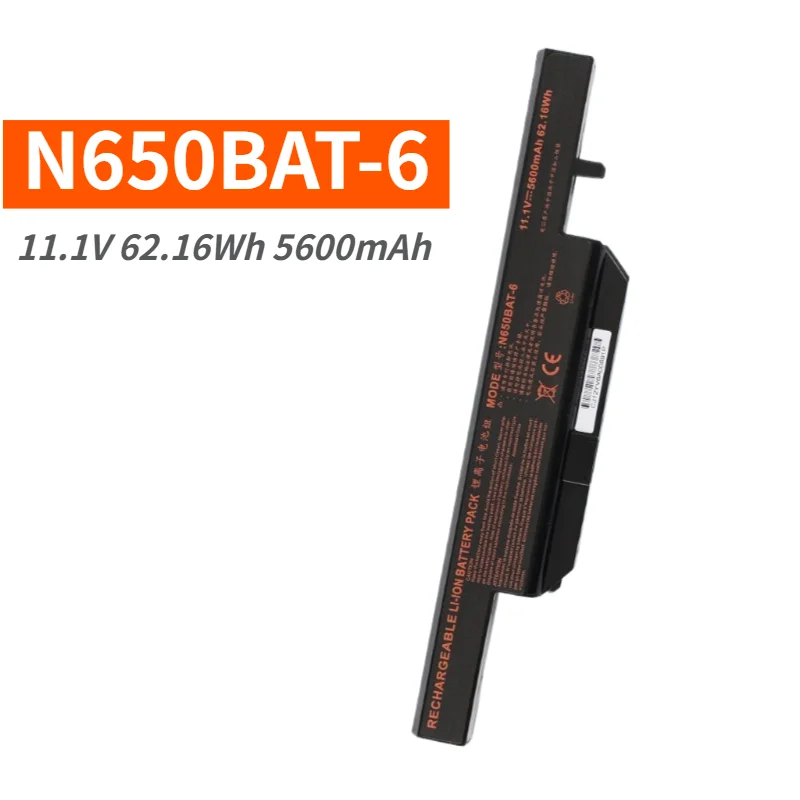 Brand New N650BAT-6 High Quality Laptop Battery 4400mAh 5600mAh for HASEE God of War T6-X4D1 K670E-G6D1 K670D-G4D3 CW65S08