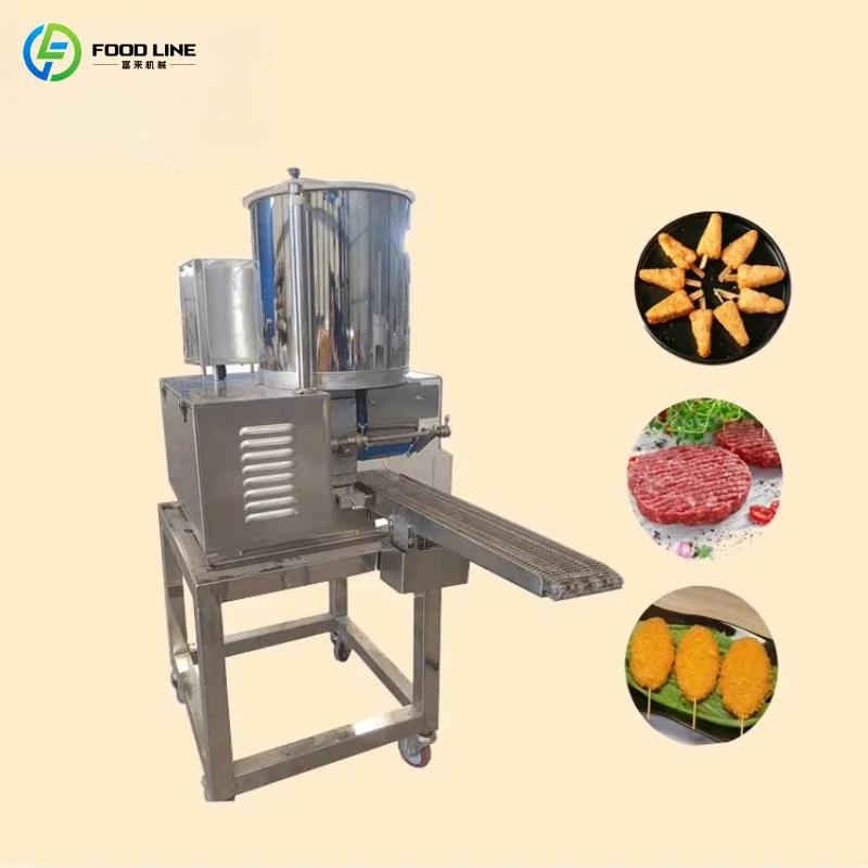Small automatic burger patty forming machine production line chicken nugget forming machine hot sale custom