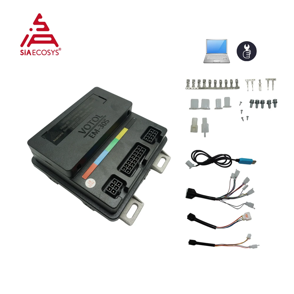 SiAECOSYS/VOTOL Programmable EM30sp 72V 32A 40KPH Controller for  Electric Scooter Bike