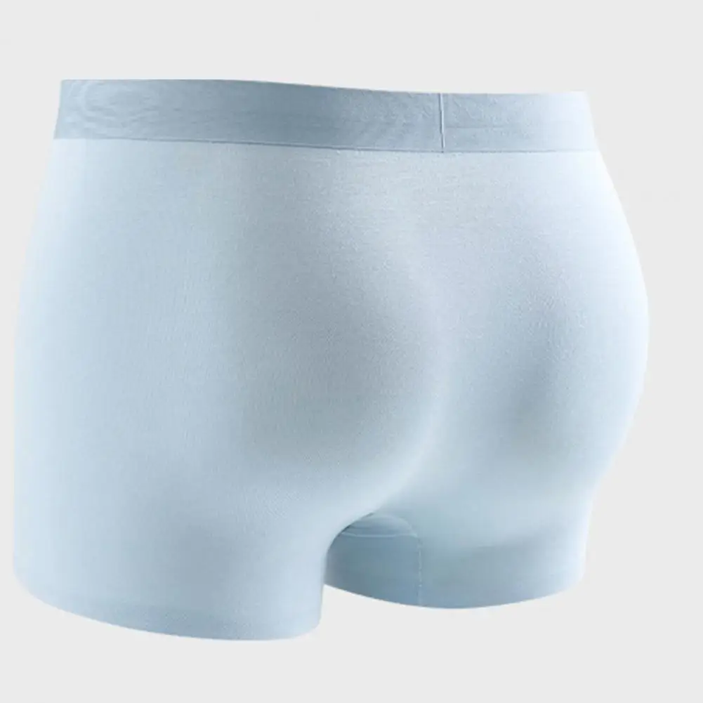Lightweight Men Mesh Boxer Briefs Breathable Slim Fit Solid Color Summer Cool Underwear Soft Everyday Wear Panties Shorts