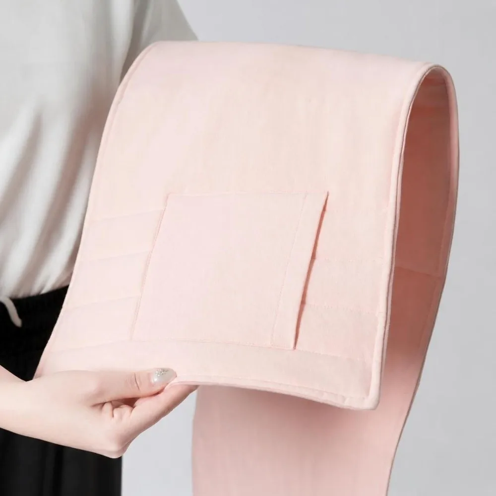 Adjustable Waist Warmer Belt Thick Thermal Cotton Filling Back Support Protector Hook-and-Loop Breathable Thermal Belly Wrap