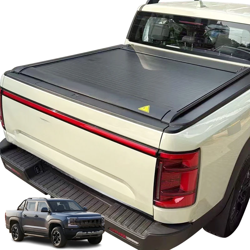 Multifunctional Remote Control Electric Roller Shutter Tonneau Cover, Custom Fit Pickup Truck Bed Protective Accessory