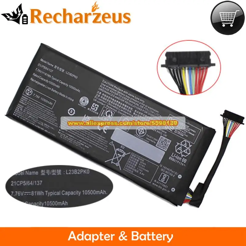 

New 81Wh L23B2PK0 Battery 7.76V 10500mAh Expand Capacity for Lenovo Legion Go 8APU1 AMD Z1 Extreme Gaming Handheld PC