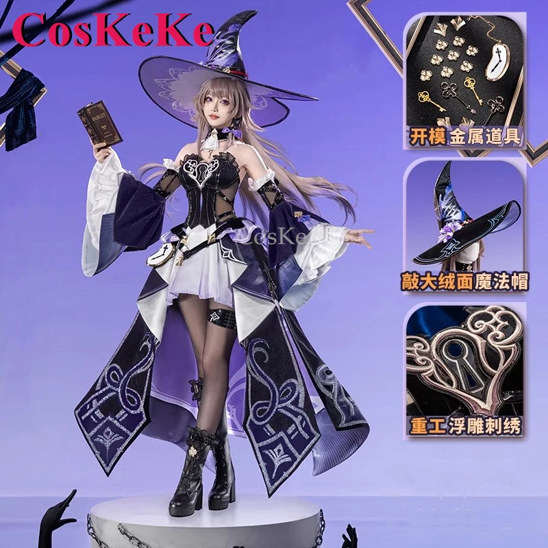 CosKeKe The Herta Cosplay Game Honkai: Star Rail Costume Elegant Gorgeous Battle Dress Activity Party Party Role Play Clothing