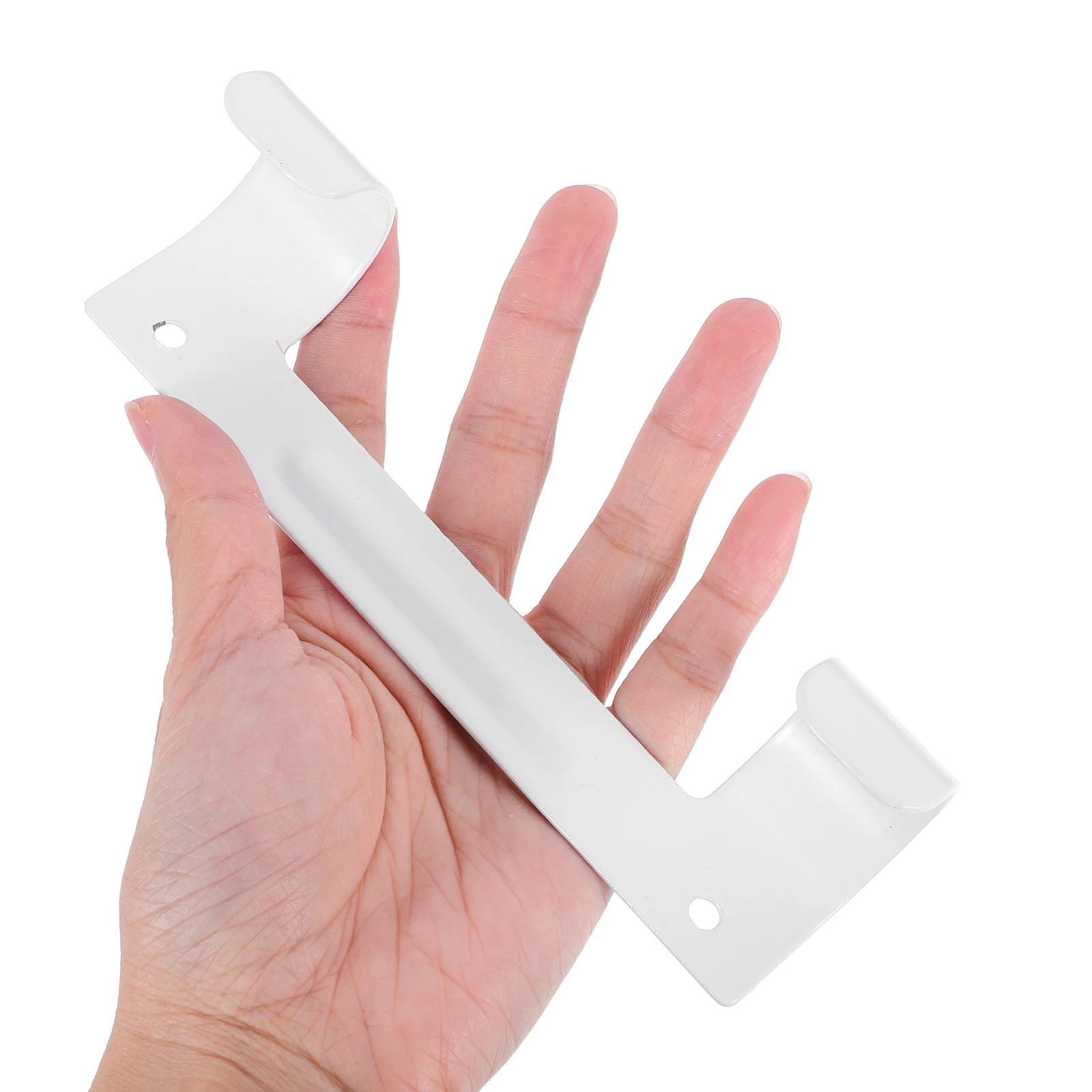 

2pcs Board Hook Wall Mount Ironing Board Storage Holder Hanger Holder Dual Hooks Space Saving Wall Mounted Storage Solution