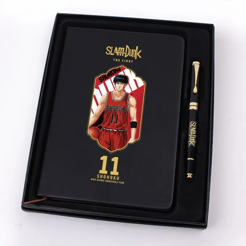 Slam Dunk Souvenir Anime Peripheral Sakuragi Hanamichi Rukawa Kaede Notepad Gift Box Notebook Pen Learning Stationery Set Gift