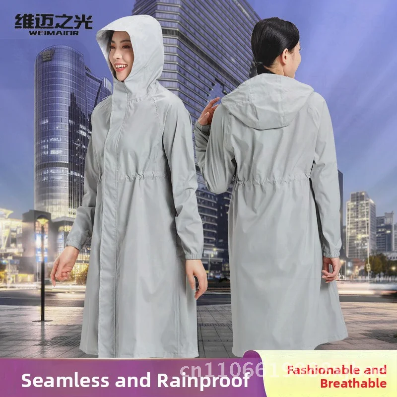 

Unisex Hiking Poncho One-Piece Raincoat Japanese Korean Style Full Body Waterproof Outdoor Jacket