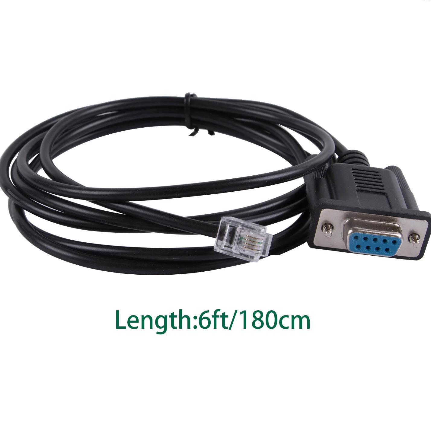 DB9 to RJ10 RJ11 6P4C Serial RS232 Converter BMS Console Cable for Pylontech Phantom-S US2000 or US3000