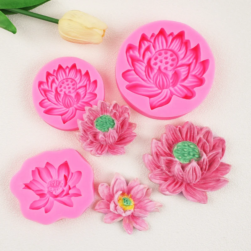 Silicone Mold Lotus Seed Chocolate Fondant Scented Candle Cake Decoration Mold