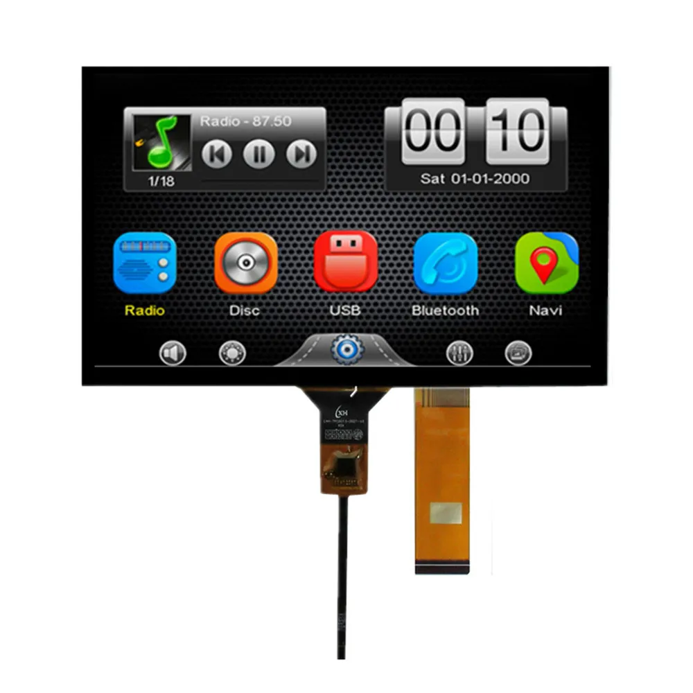 lcd display screen painel para navegacao automovel digitador touchscreen dvd pecas de reposicao gt911 40pin 1024600 hsd080ifw1 em 01