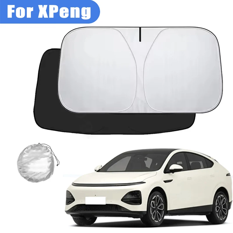 

For XPeng P5 P7 P7+ G3 G6 G9 Car Windshield Sunshade Cover Front Window Sun Shade Visor Car Interior Accessories UV Protection
