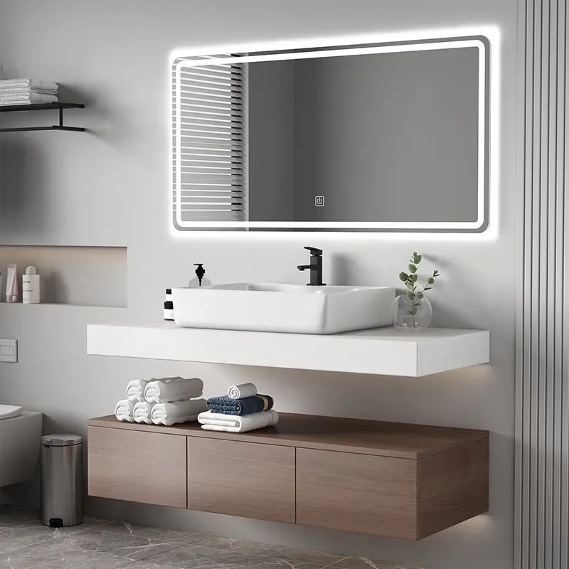 for Bathroom Cabinet Wash Basin Combination Ceramic Integrated Basin Toilet Countertop Sink Vanity Unit Modern Bathroom