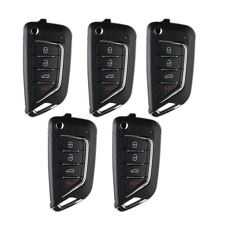 

Xhorse XKCD02EN Universal Wire Remote Key Fob Flip 4 Button For Cadillac Style For VVDI Key Tool 5Pcs/Lot