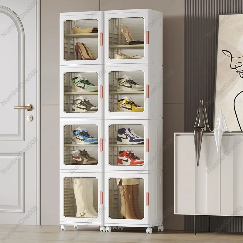 Ultra-Narrow Storage Cabinet with Wheels, Slim Plastic Rolling Cart with Drawers for Kitchen, Bathroom Gap Organization