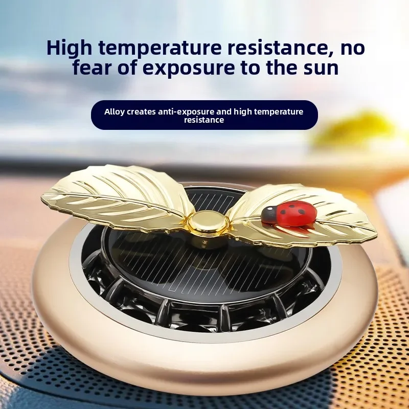 High-end solar car aromatherapy decoration modern metal interior accessories men's perfume console decoration