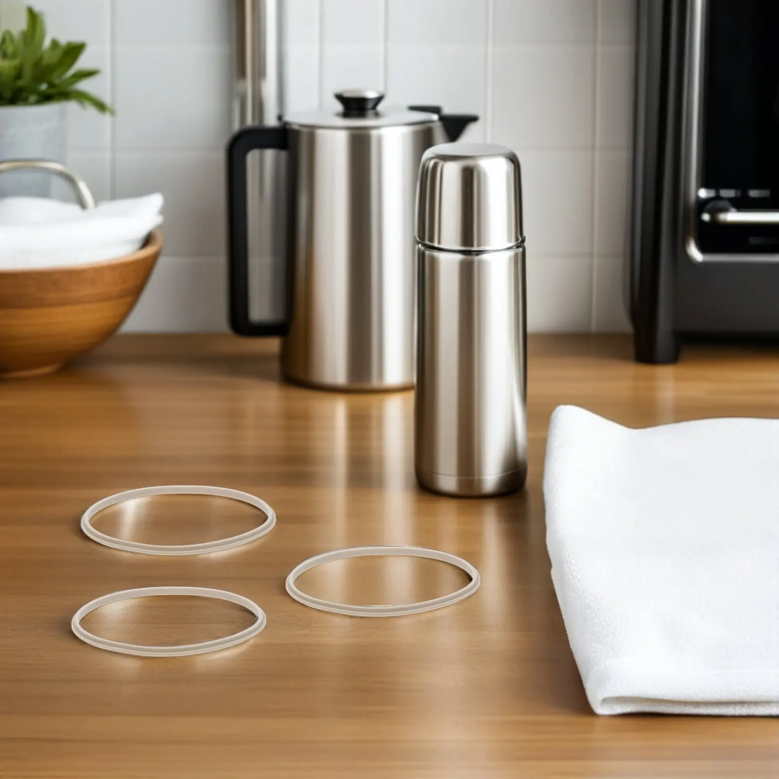 

Комплект из 4 силиконовых уплотнителей для крышек бутылок, герметичные кольца 3,35 дюйма для термосов объемом 40 унций, защита от протечек